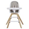 Zoodle 3-in-1 Highchair Booster Feeding Chair with Modern Design, Light Grey - Light Grey