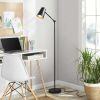 64 inch Black Architect Floor Lamp with LED Bulb, Matte Metal Finish - Contemporary