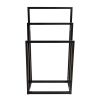 Metal Freestanding Towel Rack 3 Tiers Hand Towel Holder Organizer for Bathroom Accessories, Black - as Pic