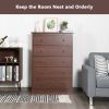 Functional Storage Organized Dresser with 5 Drawer - Brown