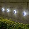 8 LED Solar Wall Light For Outdoor Courtyard Garden; Christmas Party Decoration; LED Lights - Warm Light - 1