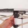 Compact 27.6" W x 27.6" L Roll-Top Aluminum Adult Camping Table, - 27.6" W x 27.6" L