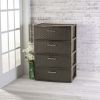 4 Drawer Wide Weave Tower Espresso - Espresso