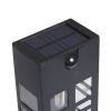 Solar LED Beckon Motion Sensor Deck Light, Black Finish, 10-50 Lumens (4-Count) - 4 - Black