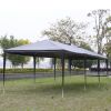 10'x30' Outdoor Party Tent with 8 Removable Sidewalls, Waterproof Canopy Patio Wedding Gazebo, Black - as picture