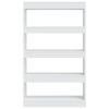 Book Cabinet/Room Divider White 31.5"x11.8"x53.1" Engineered Wood - White