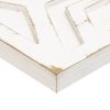 Ralston Ivory Geometric Carved Wood Wall Decor - as Pic