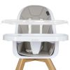Zoodle 3-in-1 Highchair Booster Feeding Chair with Modern Design, Light Grey - Light Grey