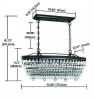 4-Light Oil Rubbed Bronze Chandelier with Crystal Accent - Default