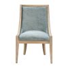 Elmcrest Upholstered Dining Chair with Nailhead Trim - as Pic