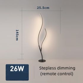 Fashion Twig Artistic Line Floor Lamp (Option: Black-Stepless dimming-EU)
